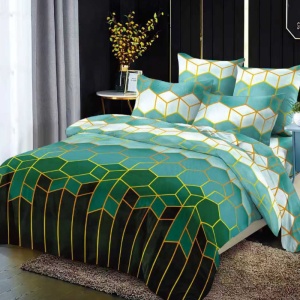 Lenjerie cu elastic 180x200cm, Opalia, 4 Piese
