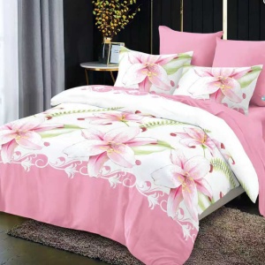 Lenjerie cu elastic 180x200cm, Velviora, 4 Piese