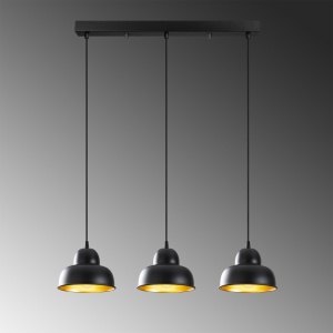 Lustra Berceste Negru 70x40x111 cm - Img 4
