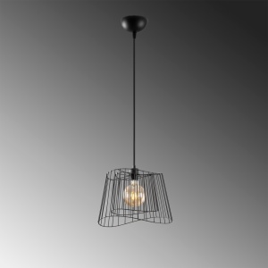 Lustra Byisoo Negru 40x40x126 cm - Img 5