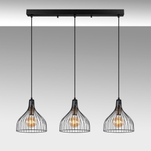 Lustra Cafu Negru 94x25x121 cm - Img 3
