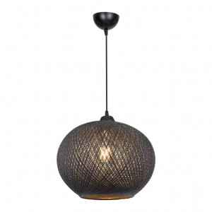 Lustra cu o singura lumina PWL-1112, E27, negru, 38x75 cm - Img 2