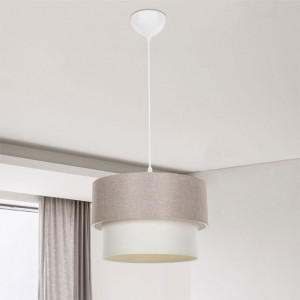 Lustra cu o singura lumina PWL-1194, E27 bej, 30x72 cm - Img 2