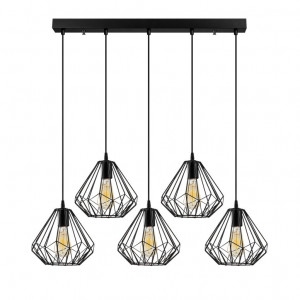 Lustra Diamond - 704-5S1 Negru - Img 5