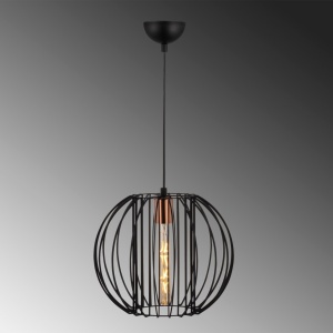 Lustra Fellini Negru 33x33x124 cm - Img 4