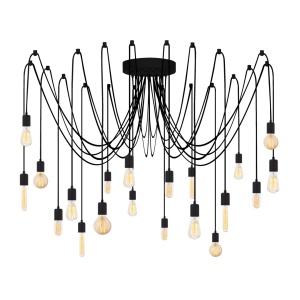 Lustra Kabluni Negru 246x246x102 cm - Img 5