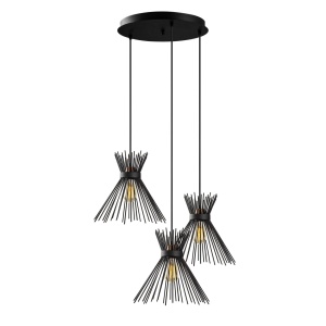 Lustra Kirpi Negru 63x63x128 cm - Img 5