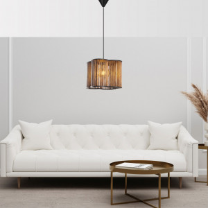 Lustra Wooden Cage Antic - Img 1