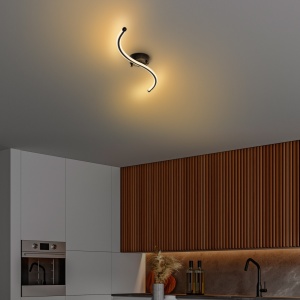 Lustra Yilan Negru 67x5x10 cm - Img 2