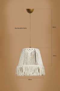 Lustra YL561 Crem 30x20x60 cm - Img 2