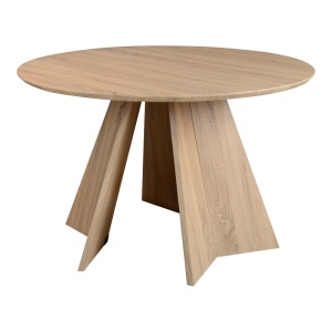 Masă Bibble, natural, 120x120x76 cm