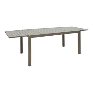 Masă de exterior din aluminiu Model Lafla, Champagne, 160-240x100x75 cm - Img 2