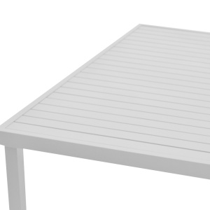Masă de grădină Kliton Alb 150x80x74 cm - Img 5