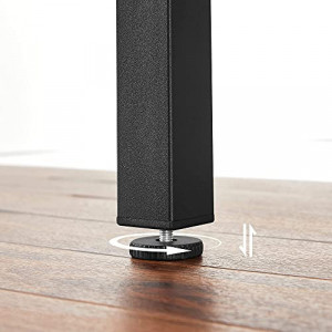 Masa Extensibila Model Terrance, 78-120x84.5x75 cm, Maro rustic/Negru - Img 6