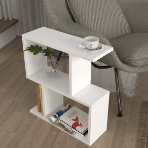 Masă laterală Model Karinus, Alb - Img 2