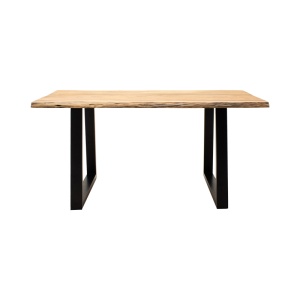 Masă Miles Slim, natural/negru, 140x80x76 cm - Img 3