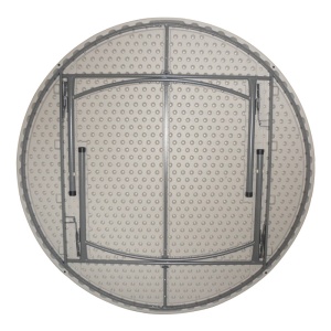 Masă pliabilă Model Comfort, Alb, D180x74 cm - Img 2