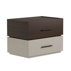 Noptiera Model Sonlen, Nuc/Bej, 60x44x44.5 cm