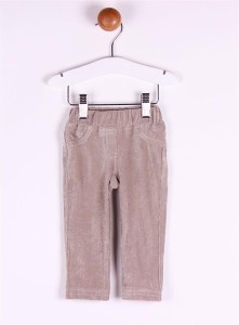 Pantaloni bebe tip Jeggings din velur Newness - Img 2