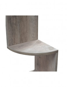Raft de colț Model Kace, Rustic, 127.5x20x20 cm - Img 7