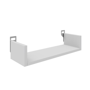 Raft de perete Derva, alb, 45x15x10 cm