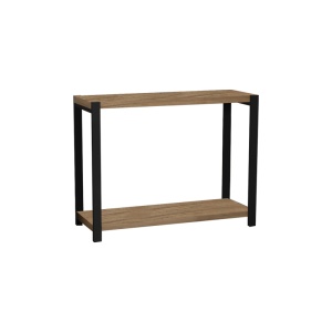 Raft Lerf, stejar/negru, 48x17x40 cm