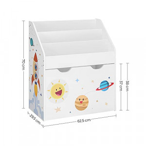 Raft Multifunctional Camera Copii Model Aaliyah, Multicolor, 62.5x29.5x70.0 cm - Img 7
