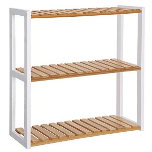 Raft pentru baie Model Caden, Alb, 60x15x55 cm - Img 2