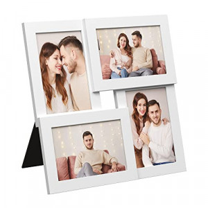 Rama foto, Songmics, Alb, 30.5x30.5x2.4 cm - Img 2