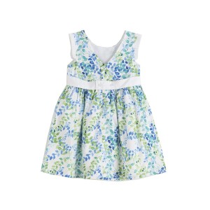 Rochie alba cu model vegetal Newness - Img 2