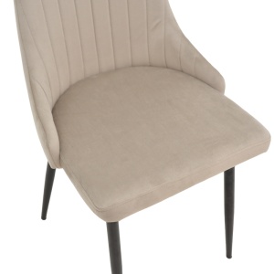 Scaun Azori, gri-bej/negru, 49x55x85 cm - Img 6