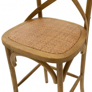 Scaun bar Model Reid, Nuc, 45x52x116 cm - Img 6