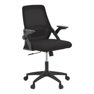 Scaun birou Model Reji, Negru, 58x60x99 cm - Img 1