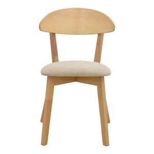 Scaun Canon, natural/gri/bej, 43x43x79.5 cm - Img 5