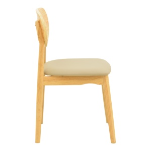 Scaun Cardith, natural/bej, 48x51x78 cm - Img 4