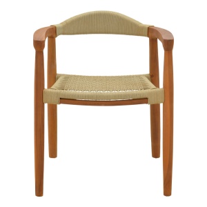Scaun cu Brate Model Ganny, Natur, 61x58x71 cm - Img 5