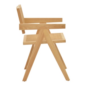 Scaun cu Brate Model Winslow, Natur, 52x59x79 cm - Img 3