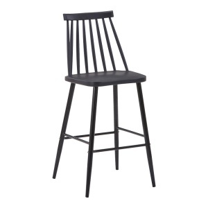 Scaun de bar Aurora I, negru, 42x47x99 cm