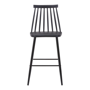Scaun de bar Aurora I, negru, 42x47x99 cm - Img 3