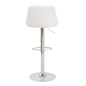 Scaun de bar Boronez, alb, 47x49x112 cm - Img 6