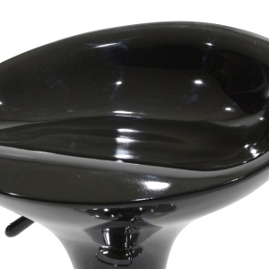 Scaun de bar Felice, negru/argintiu, 40x43x84 cm - Img 6