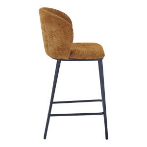 Scaun de bar Karg, maro camel, 49x46x93 cm - Img 3