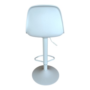 Scaun de bar Louser, alb, 44x46x114 cm - Img 4