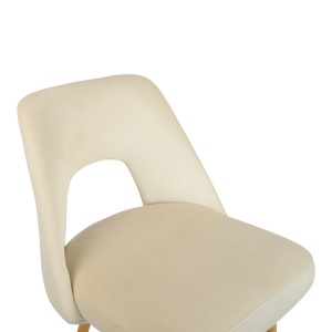 Scaun de bar Murde, bej/natural, 47x52x96 cm - Img 6