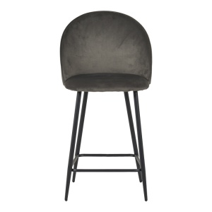 Scaun de bar Perch, negru/antracit, 50x43x99 cm - Img 4