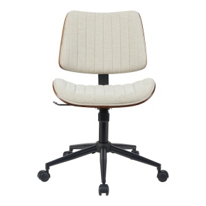 Scaun de birou Amani, bej/nuc, 52x54x90.5 cm - Img 4