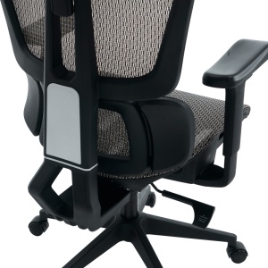 Scaun de birou ErgoFlow, negru/gri, 73x64x112-135 cm - Img 9