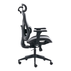 Scaun de birou Mesgo, negru/gri, 68x67-72x110-136 cm - Img 4