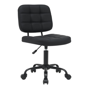 Scaun de birou Sedia, negru, 50x50x75-85 cm