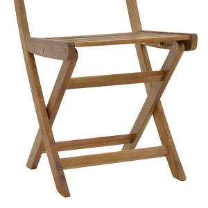 Scaun de exterior, Model Fatel, culoare natural, lemn masiv de salcam, 40x53x82 cm - Img 16
